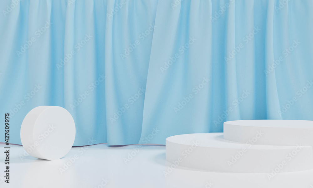 Abstract white background. 3d rendering for pedestal, podium, display product and mockup design. Abstract white background. 3d rendering for pedestal, podium, display product and mockup design.