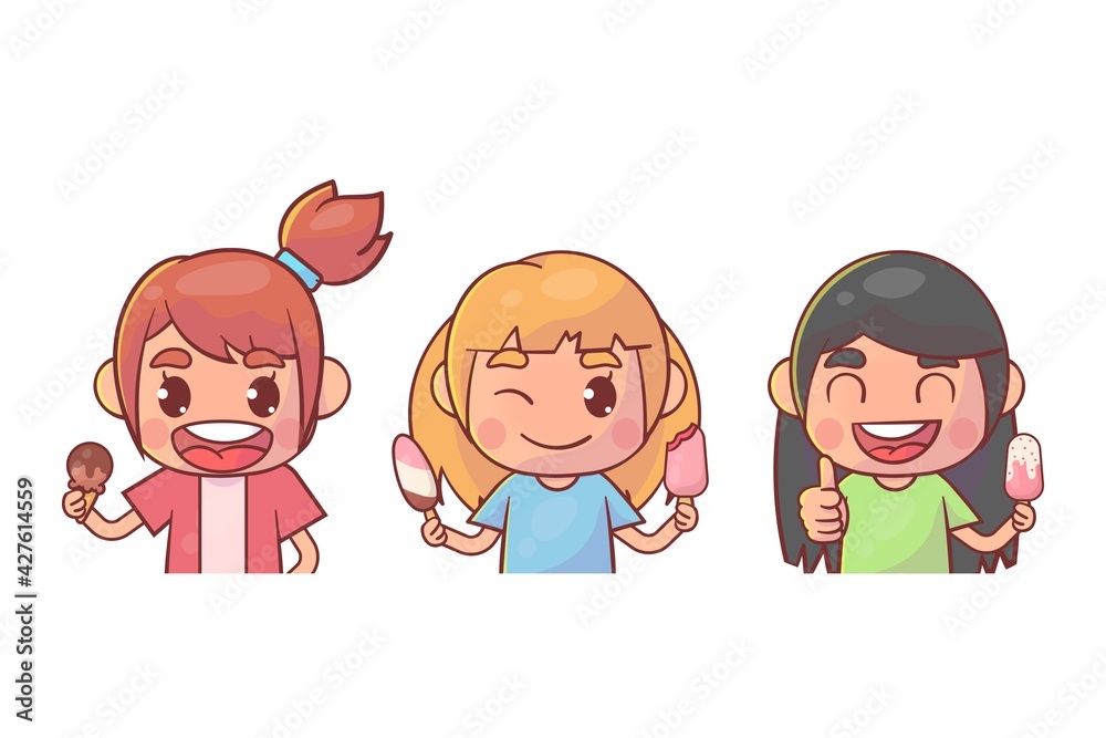 Happy kids cute boy character with ice cream Premium Vector
Happy kids cute boy character with ice cream Premium Vector