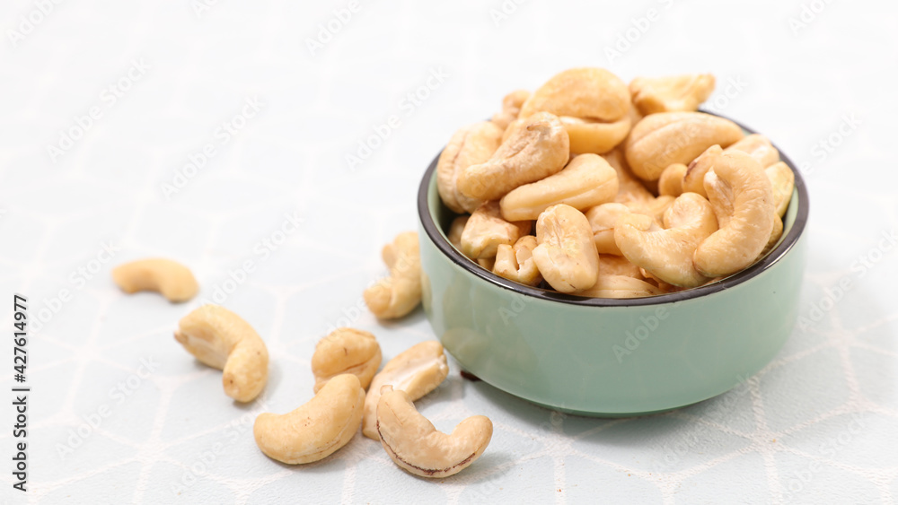 cashew nut peeled raw in bowl cashew nut peeled raw in bowl