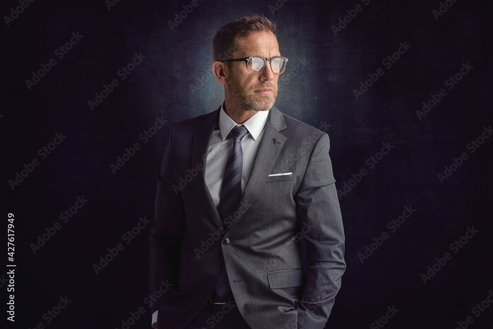 Serious face senior businessman portrait Serious face senior businessman portrait