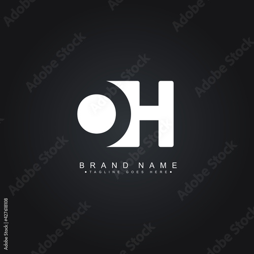 Initial Letter OH Logo - Minimal Business Logo