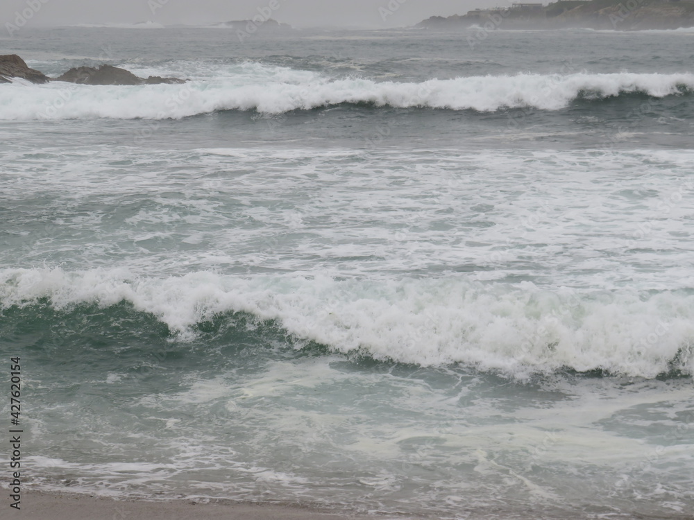 waves on the beach