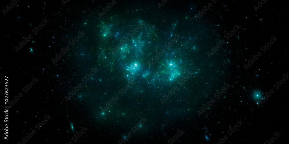 Stars background. Flying Through Space. 