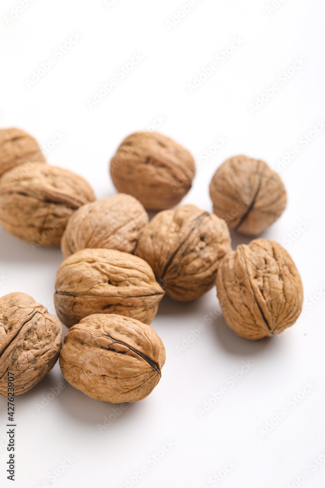 Walnut isolated on a white background. Walnut isolated on a white background.