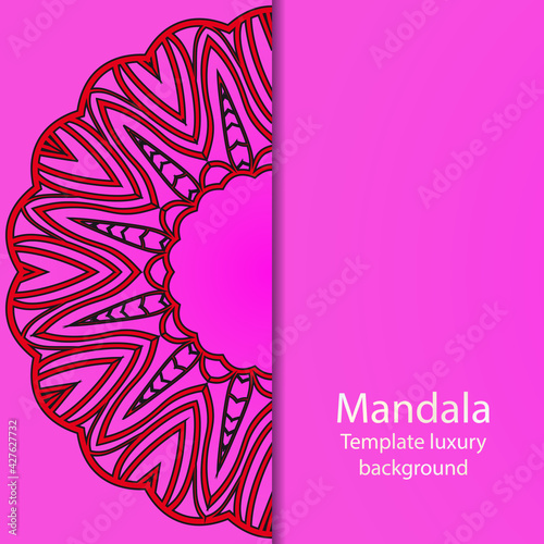 Luxury mandala background. Vector illustration