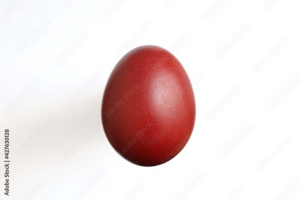 Easter red eggs on the white background. Easter red eggs on the white background.