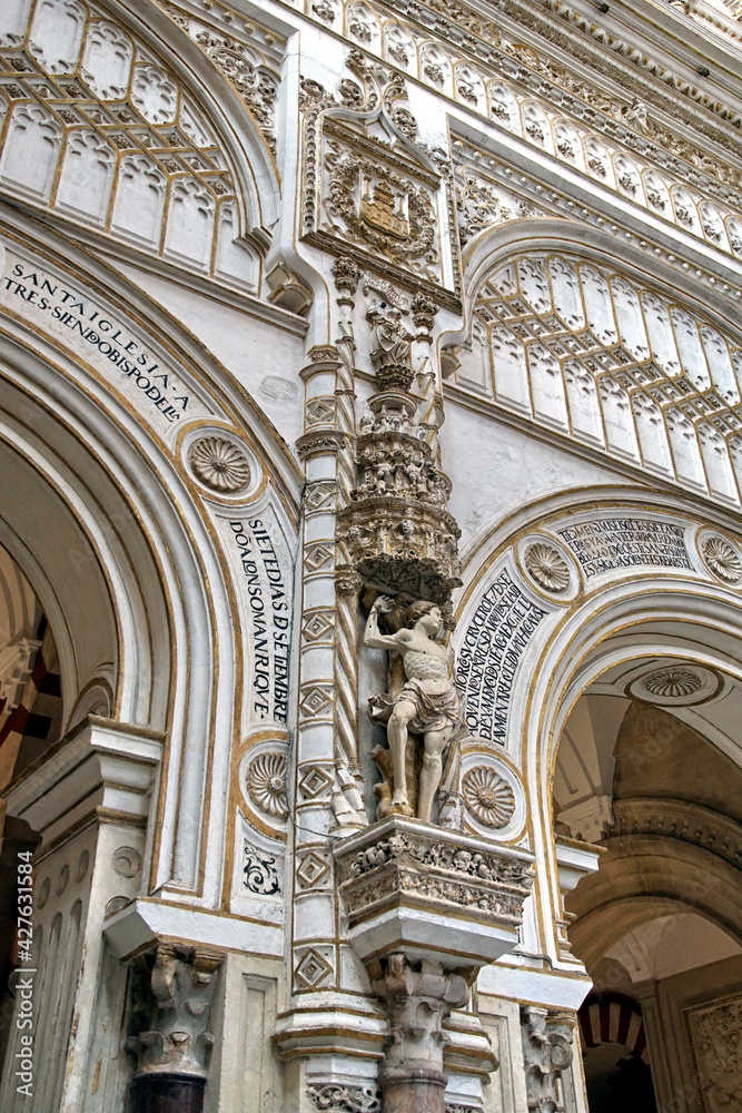 Detail of Mosque - Cathedral, Cordoba, Andalusia, Spain