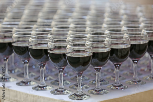 A glass of wines for Degustation.