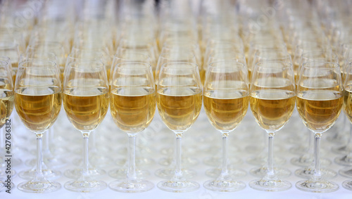 A glass of wines for Degustation.