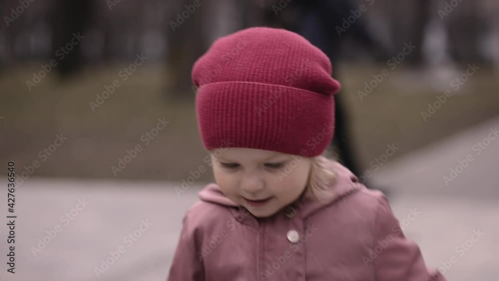 close-up portrait of a child in the park close-up portrait of a child in the park