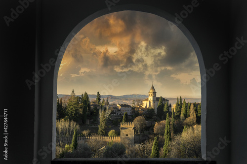 Alhambra palace and fort photo