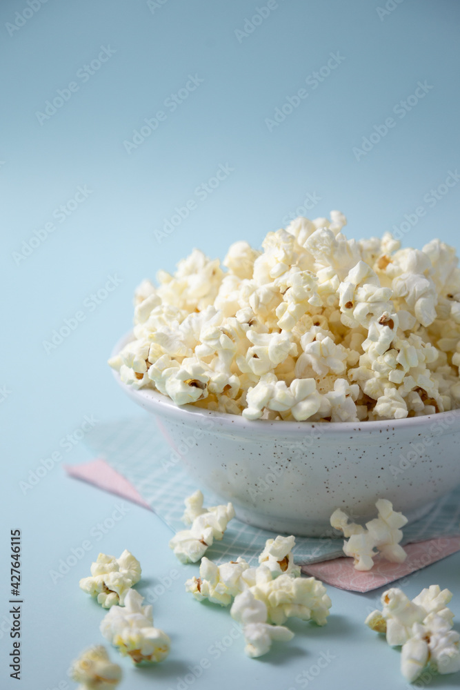 popcorn in bowl popcorn in bowl
