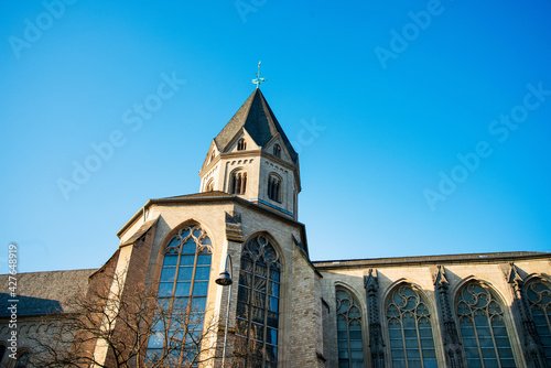 Antique building view in Cologne city, Germany.