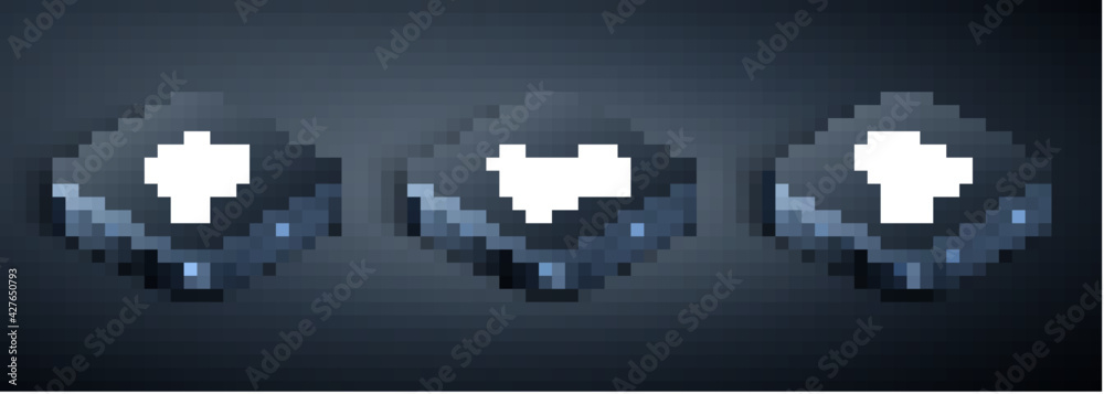 Obraz premium Set Isometric Life insurance in hand, House and Money with shield icon. Vector