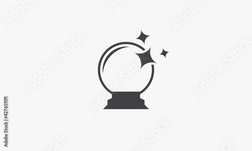 magic ball icon vector illustration. isolated on white background.