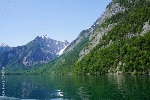 Lake "Königssee" in the Bavarian Alps in Berchtesgaden