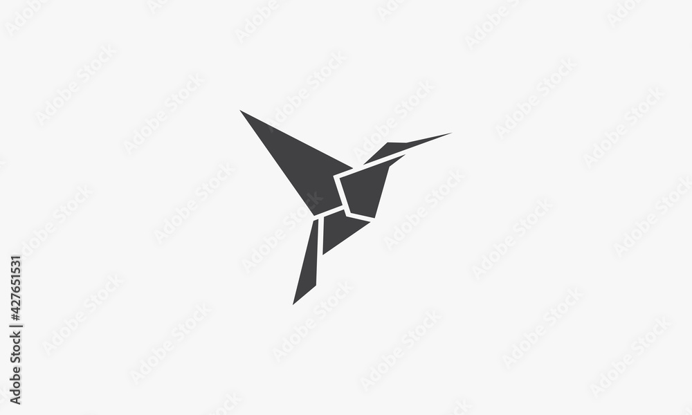 hummingbird vector illustration on white background. creative icon. hummingbird vector illustration on white background. creative icon.