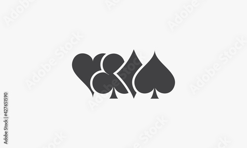 symbol playing card vector illustration on white background. creative icon.