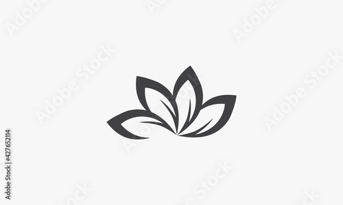 leaves vector illustration on white background. creative icon.
