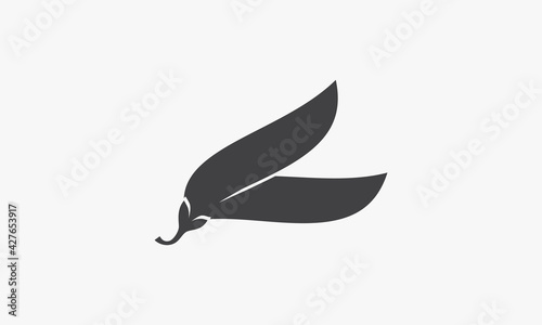 peas vector illustration on white background. creative icon.