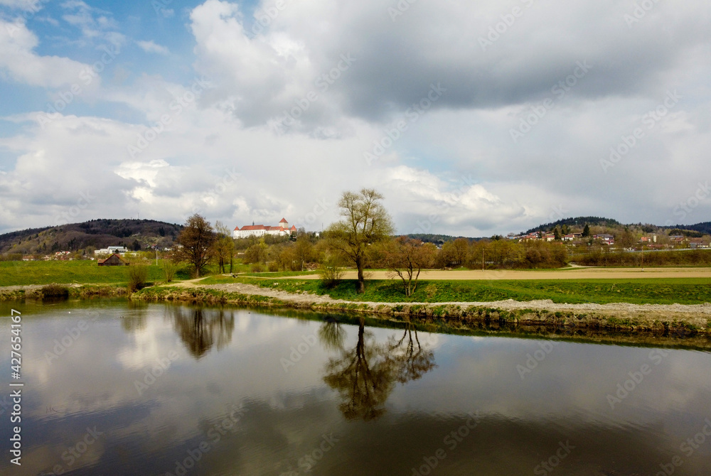 Wörth on the Danube is a city in Bavaria with a very well restored castle on top of a mountain