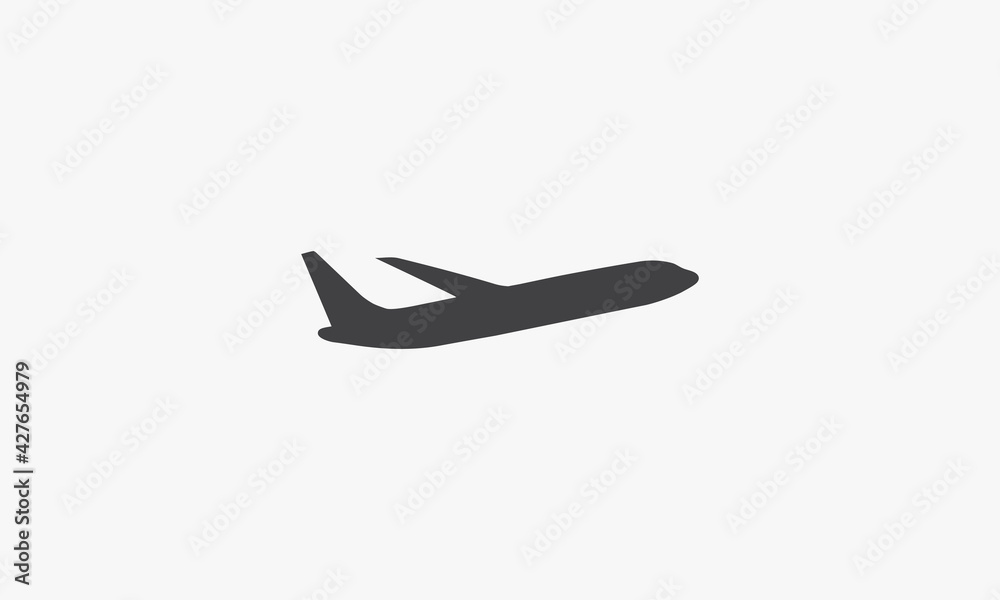 airplane vector illustration on white background. creative icon.