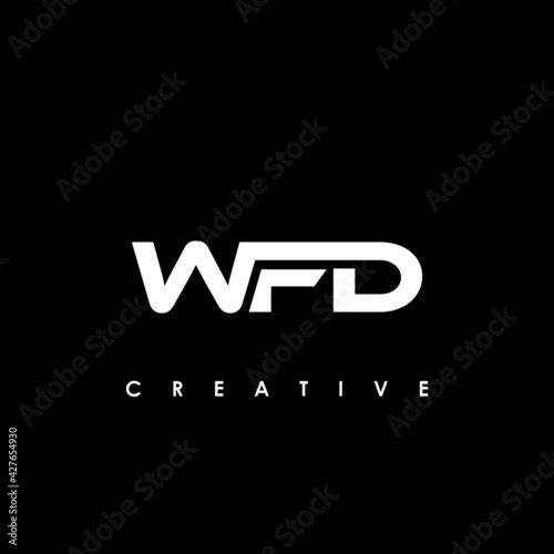 WFD Letter Initial Logo Design Template Vector Illustration photo