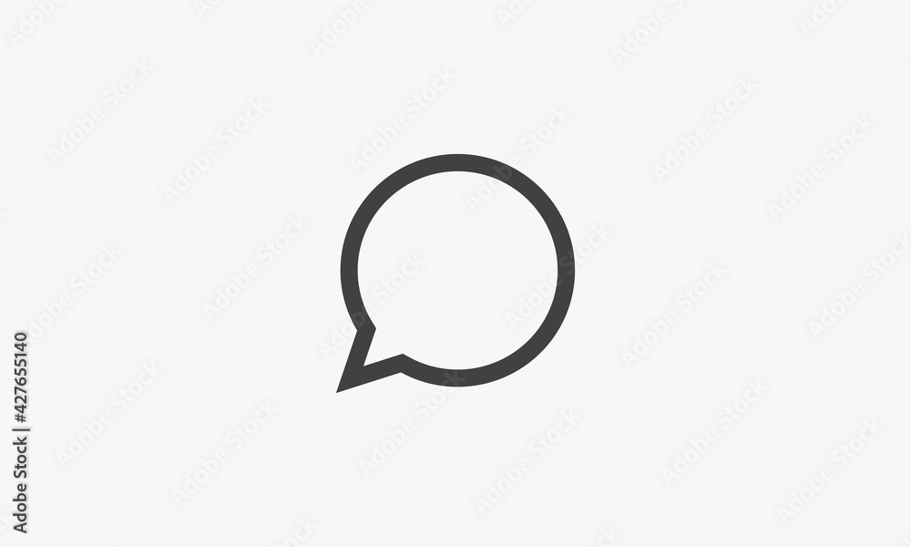 chat speak talk bubbles vector illustration on white background. creative icon. chat speak talk bubbles vector illustration on white background. creative icon.