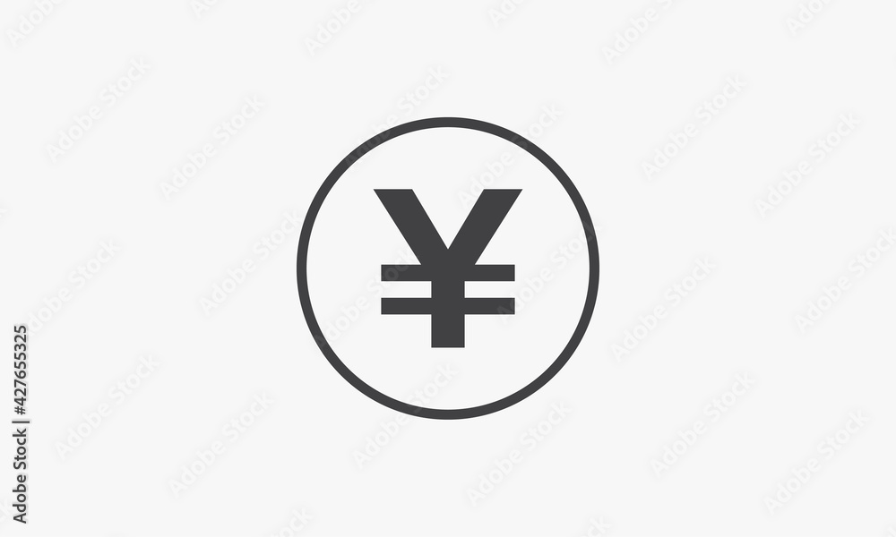 yen yuan currency icon vector illustration. creative icon isolated on white background. yen yuan currency icon vector illustration. creative icon isolated on white background.