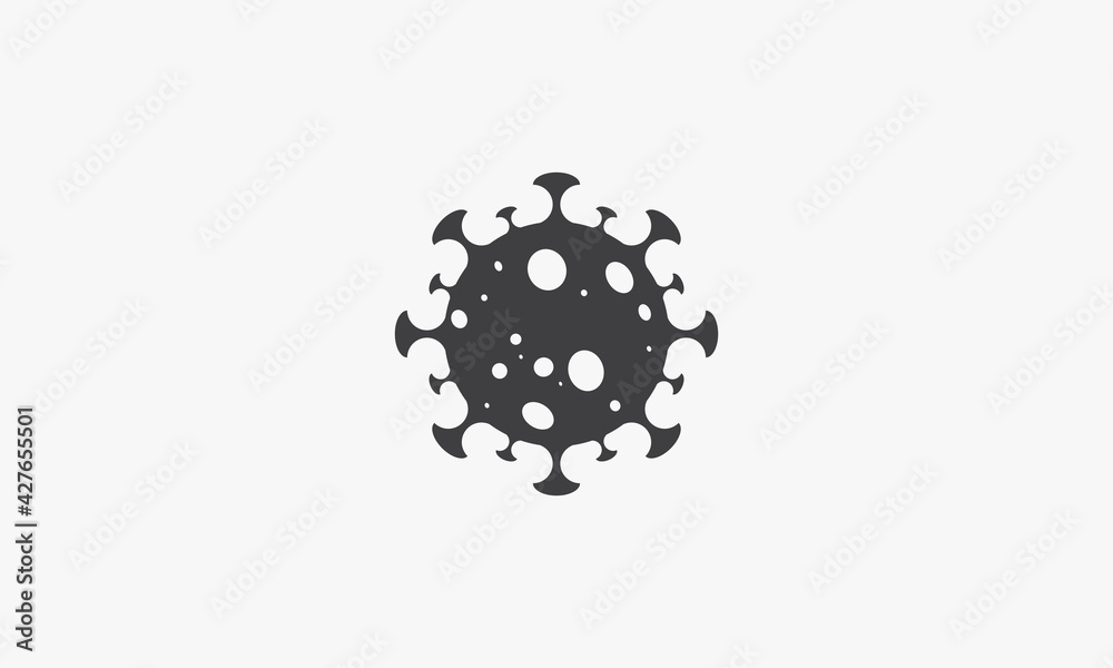 coronavirus vector illustration. creative icon isolated on white background. coronavirus vector illustration. creative icon isolated on white background.