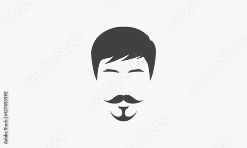 gentleman vector illustration. creative icon isolated on white background.
