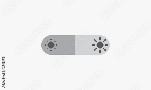 adjustment bright dark vector illustration. creative icon on white background.