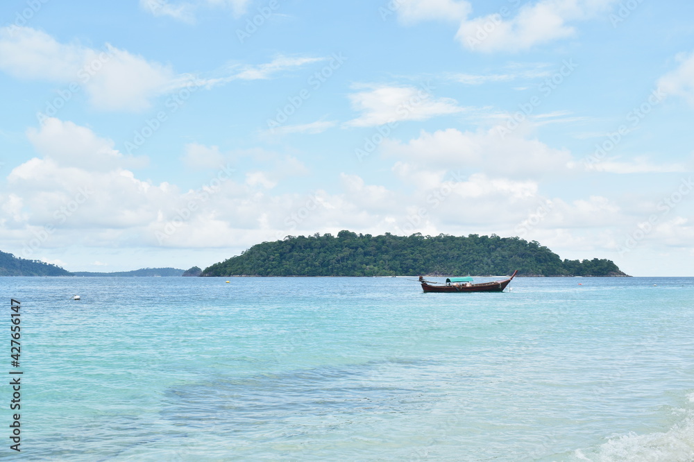 landscape of sea from Lipe island travel location in Thailand