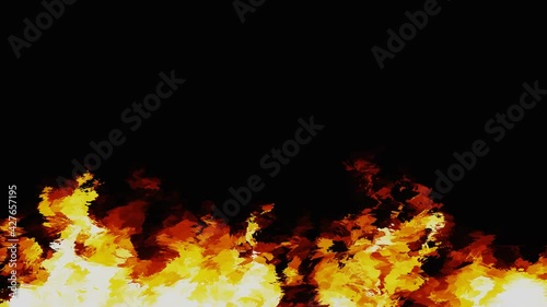 Feuer - abstrakter Textur Hintergrund digital Painting Poster Postkarten Tapete - 3D Illustration