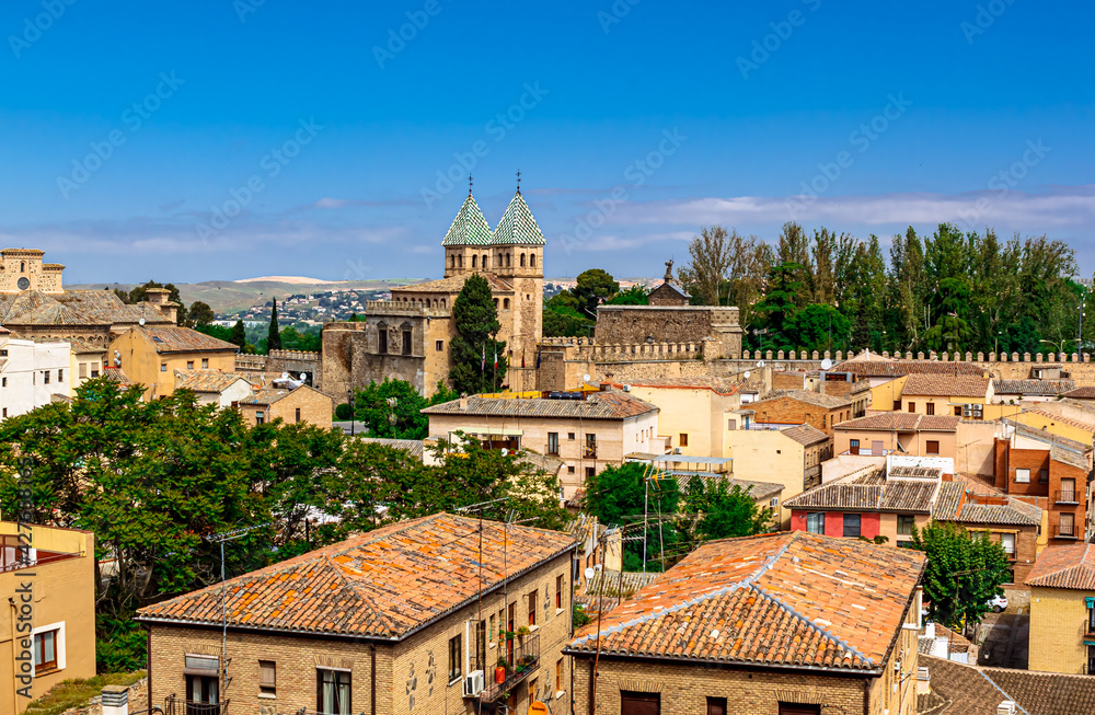 Panoramic view of the Toledo skyline. Toledo,  Castilla - La Mancha, Spain.
