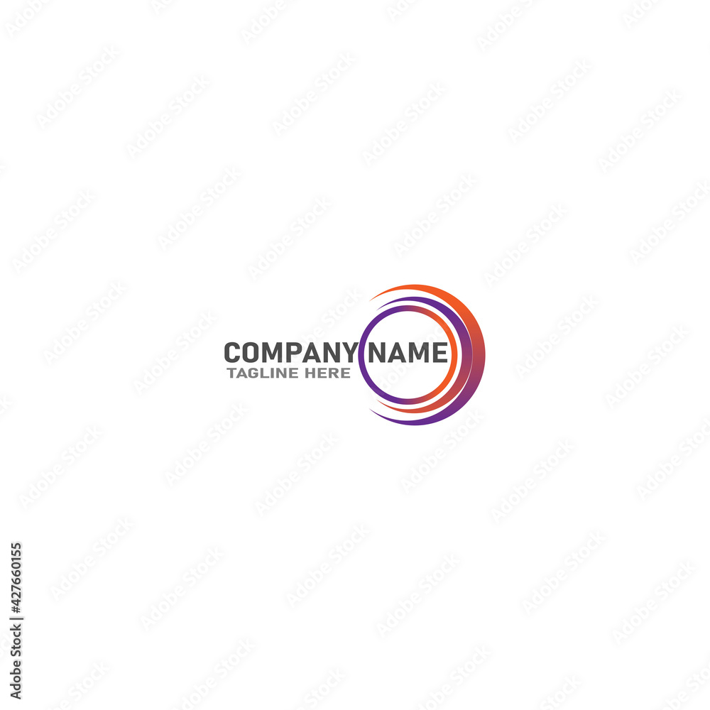 abstract circle with waves illustration logo icon for beauty and fashion company abstract circle with waves illustration logo icon for beauty and fashion company