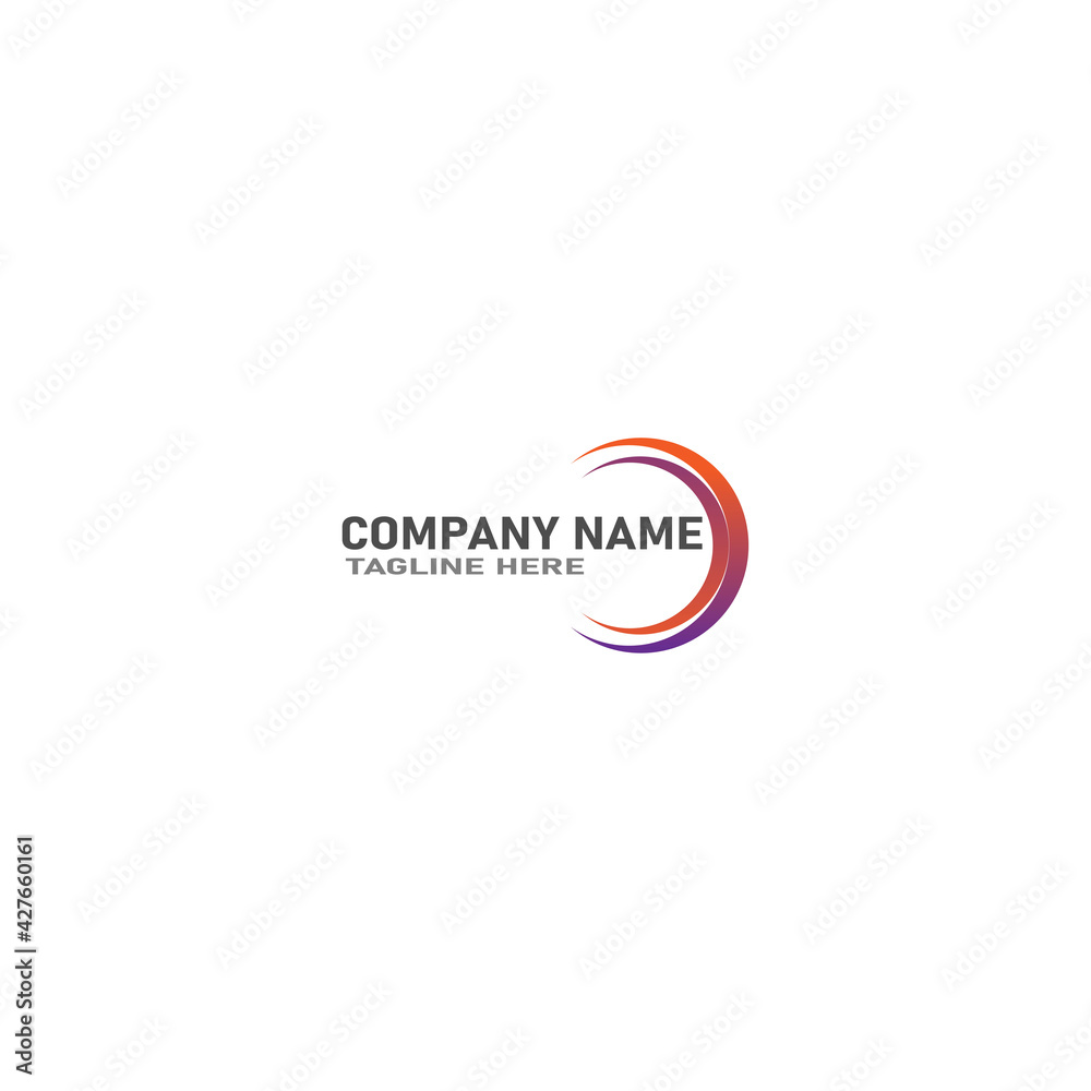 Abstract logo design. Vector logo template business growth Abstract logo design. Vector logo template business growth