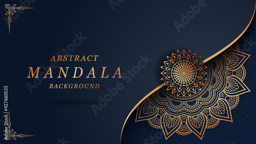 Luxury mandala with golden arabesque pattern style background. Decorative mandala pattern design for cards, cover, print, poster, banner, brochure and your desired ideas