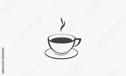 cup with smoke hot icon design vector illustration.