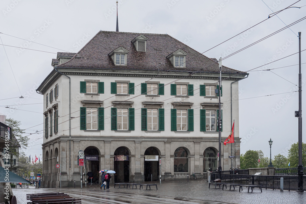 Switzerland, Zurich - November, 2020 - Panorama of Helmhaus