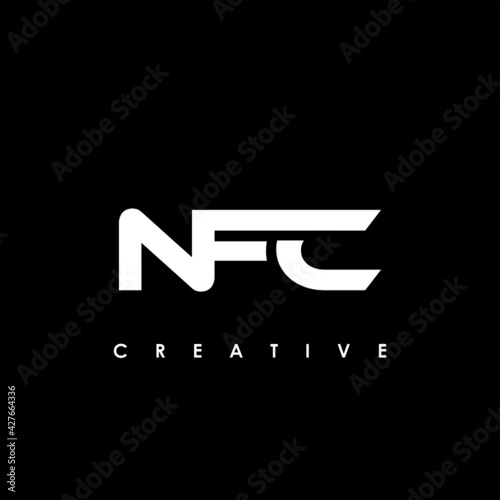 NFC Letter Initial Logo Design Template Vector Illustration