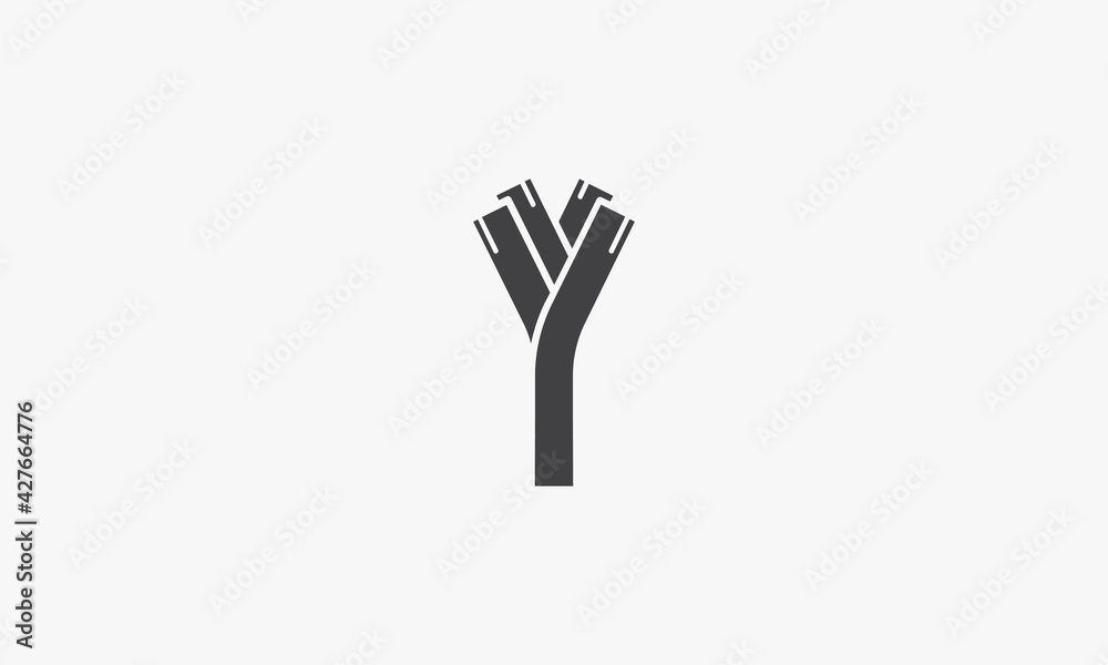 Fototapeta premium leek icon design vector illustration. isolated on white background.