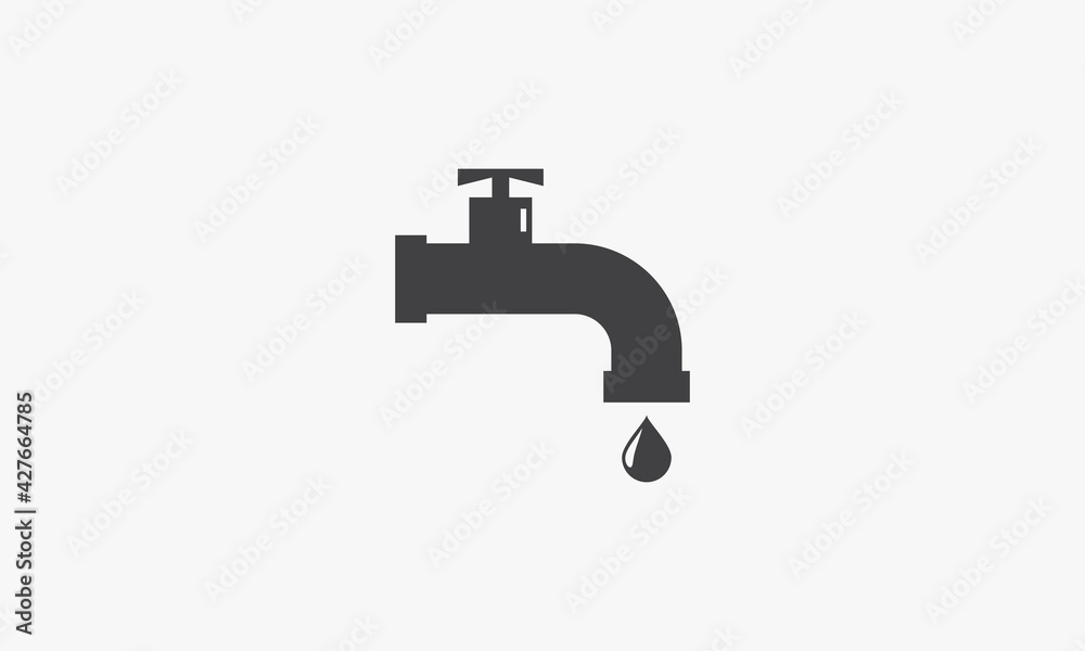 faucet icon design vector illustration. isolated on white background. faucet icon design vector illustration. isolated on white background.