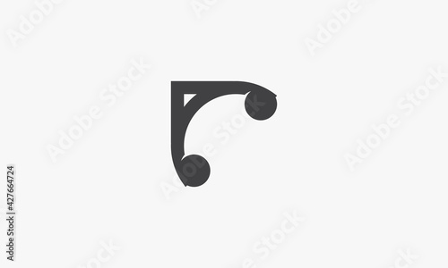 frame corner corbel icon flat vector. isolated on white background.