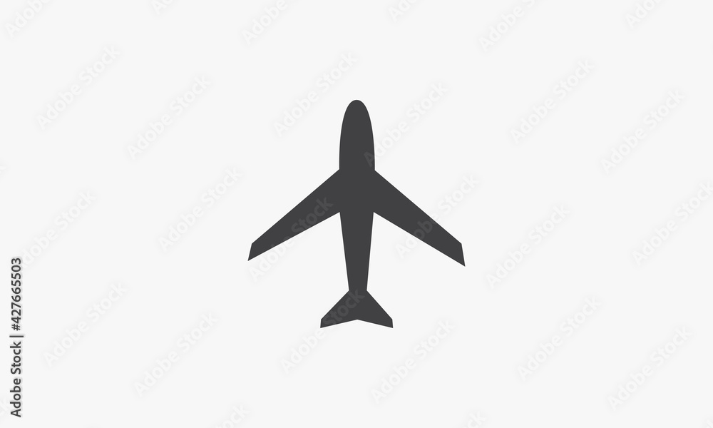 simple plane icon flat vector. simple plane icon flat vector.
