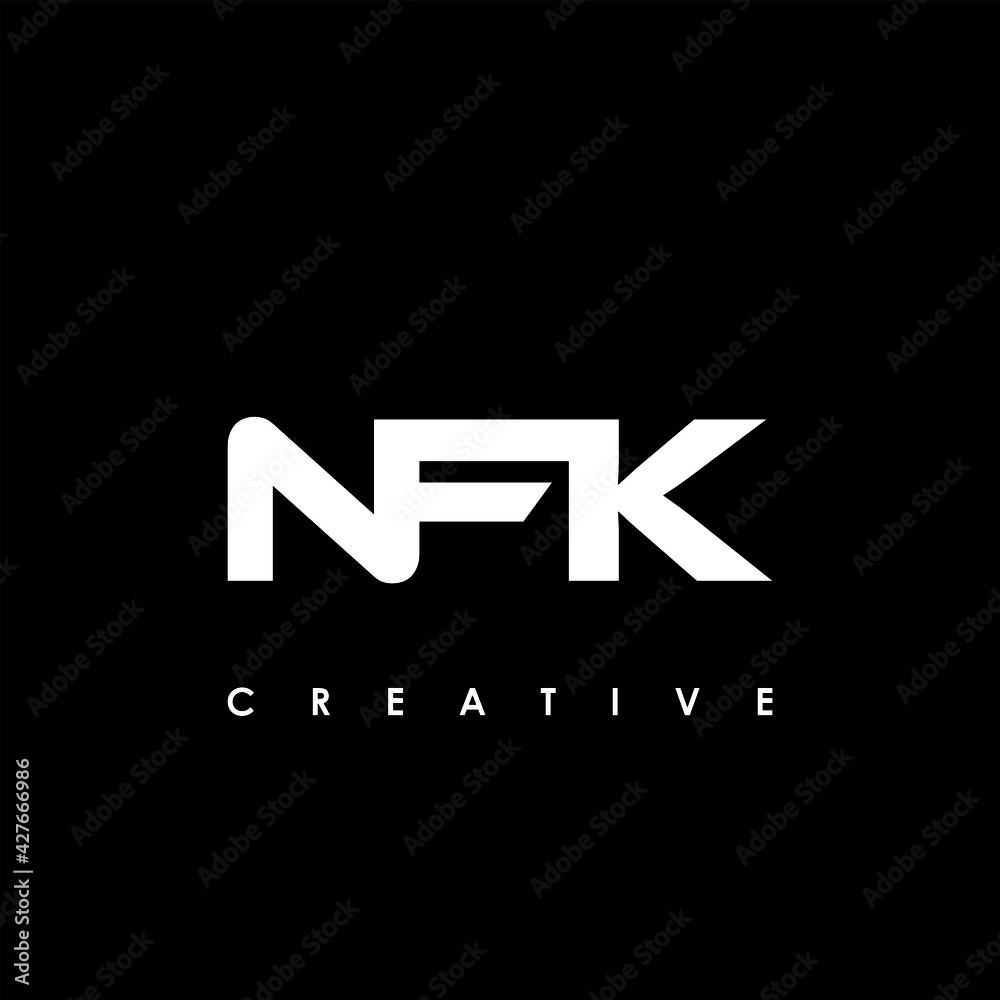 NFK Letter Initial Logo Design Template Vector Illustration NFK Letter Initial Logo Design Template Vector Illustration