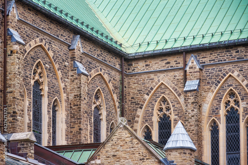 Gothic Revival architectural features of Saint Paul's Anglican Church ...