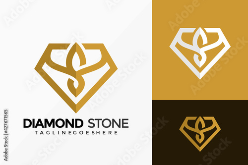 Letter S Diamond Stone Logo Vector Design. Abstract emblem, designs concept, logos, logotype element for template.