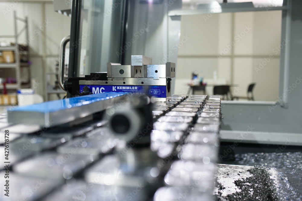 modern cnc machine in industry. modern cnc machine in industry.