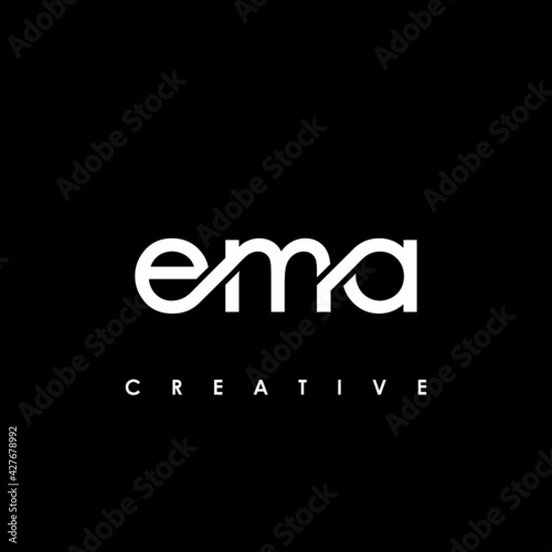 EMA Letter Initial Logo Design Template Vector Illustration